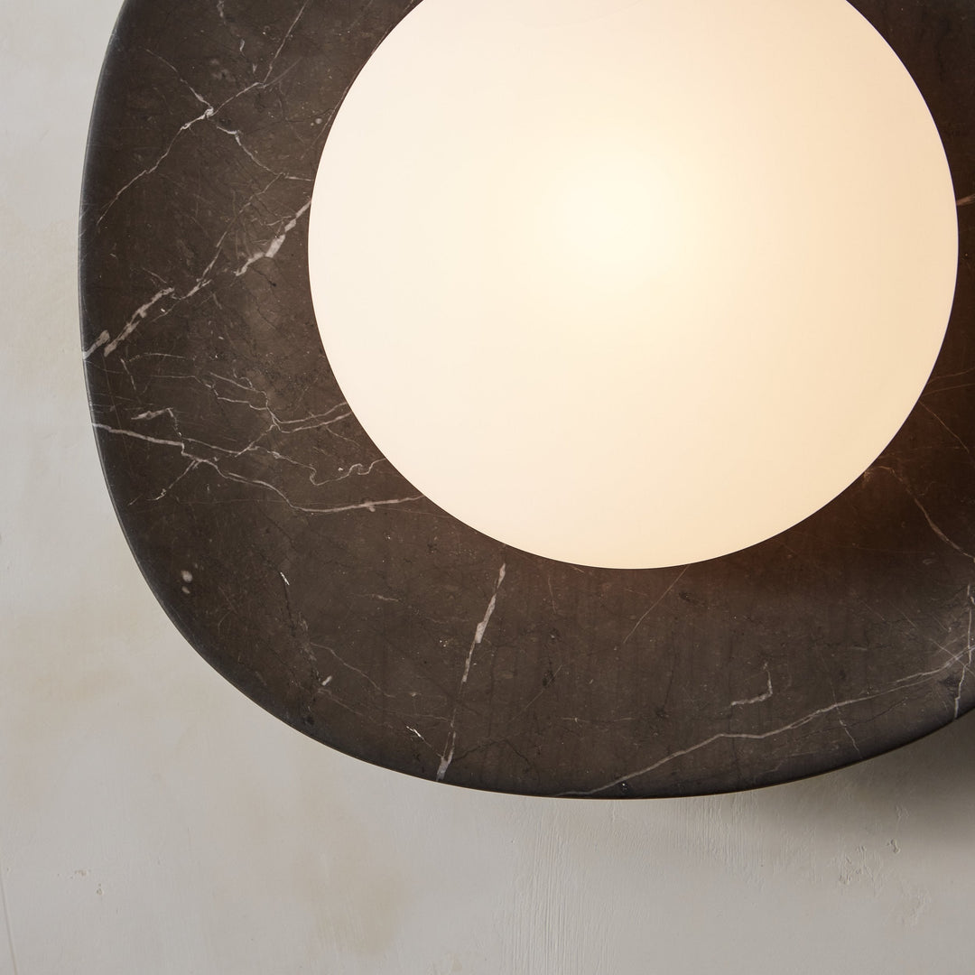 Cinoreth Applique Murale Moderne Minimaliste en Verre et Marbre - Neutralighting