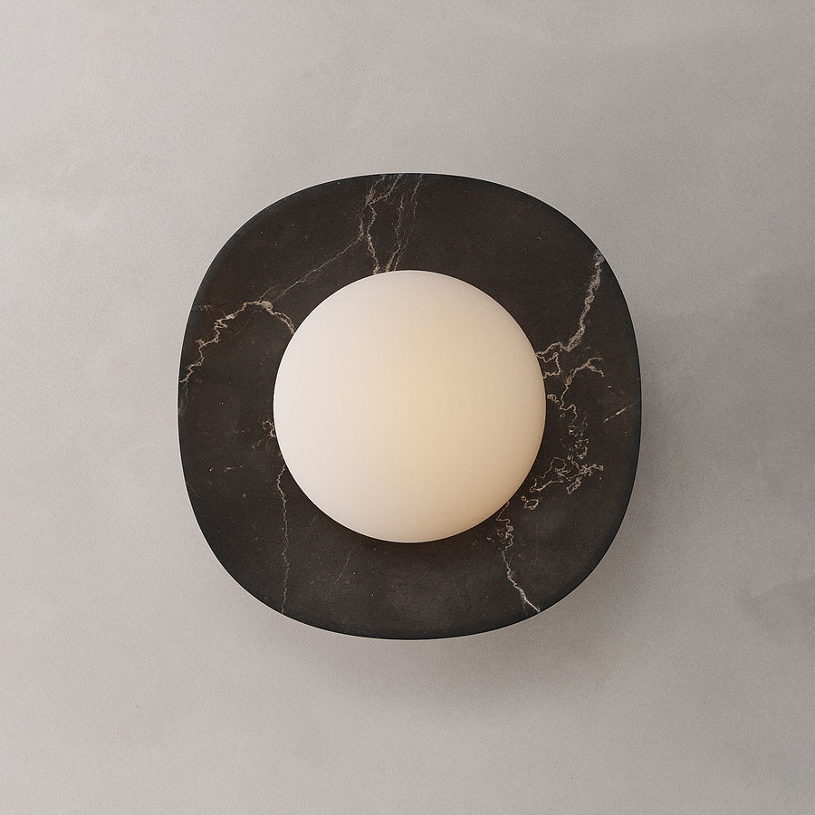 Cinoreth Applique Murale Moderne Minimaliste en Verre et Marbre - Neutralighting