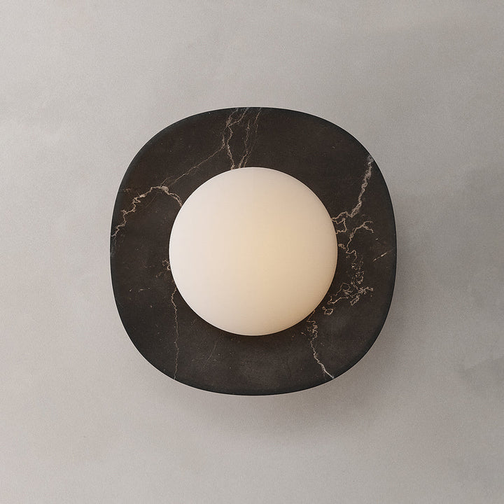 Cinoreth Applique Murale Moderne Minimaliste en Verre et Marbre - Neutralighting
