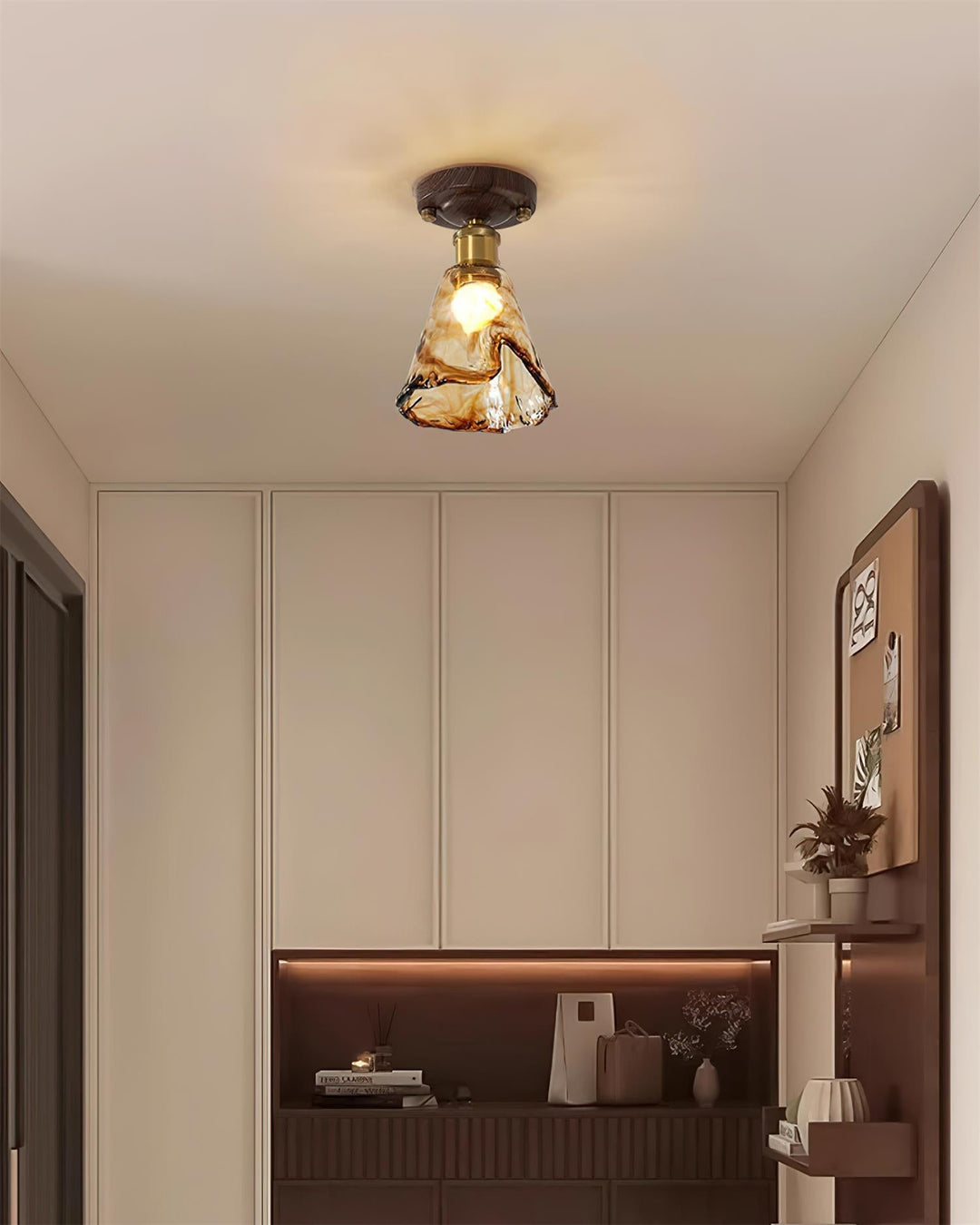 Velimo Plafonnier en Verre Ambre - Neutralighting