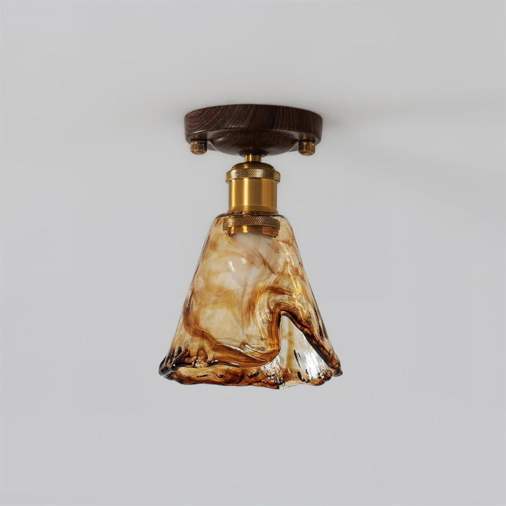 Velimo Plafonnier en Verre Ambre - Neutralighting