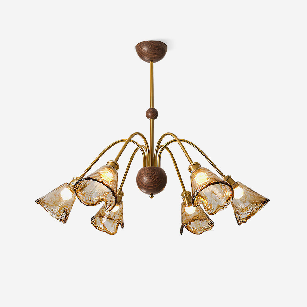 Beyona Lustre en Verre Ambre - Neutralighting
