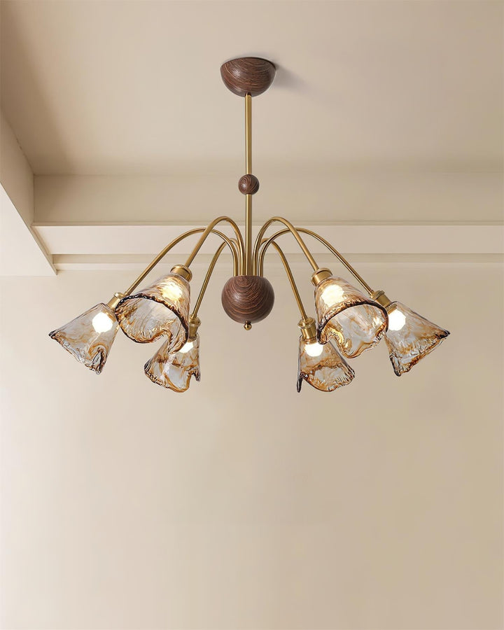 Beyona Lustre en Verre Ambre - Neutralighting