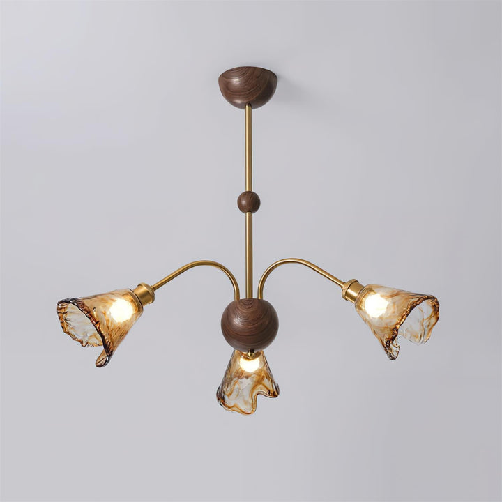 Beyona Lustre en Verre Ambre - Neutralighting
