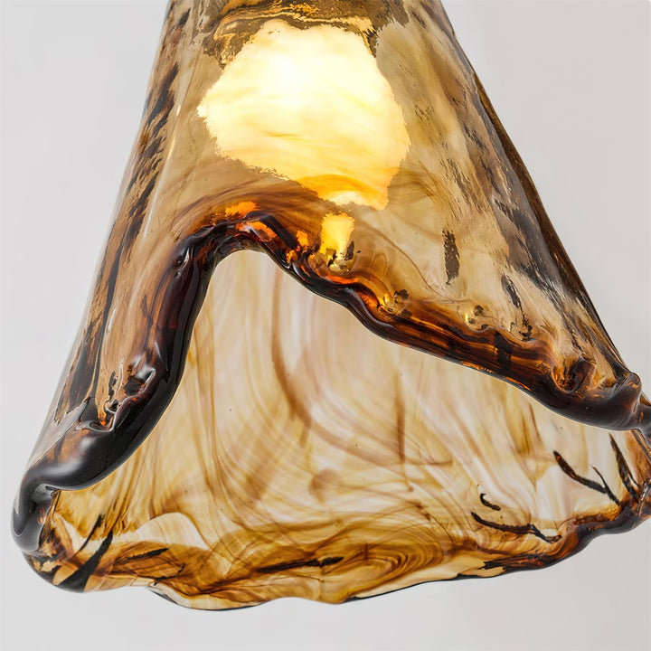 Beyona Lustre en Verre Ambre - Neutralighting