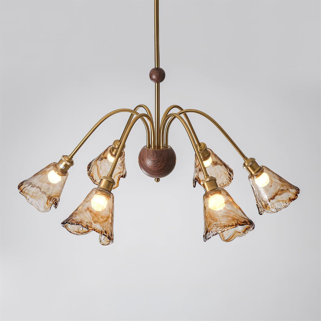 Beyona Lustre en Verre Ambre - Neutralighting