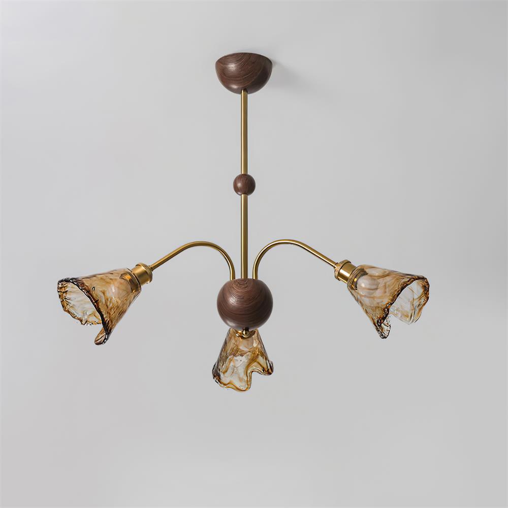 Beyona Lustre en Verre Ambre - Neutralighting
