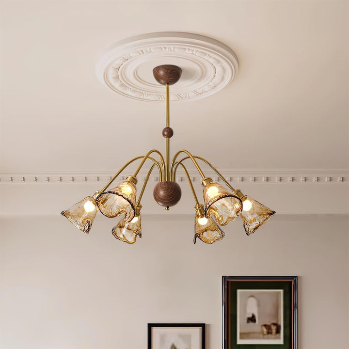Beyona Lustre en Verre Ambre - Neutralighting