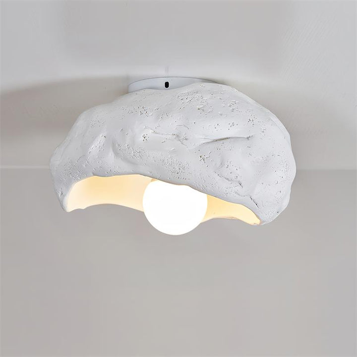 Nami Plafonnier Sculpté Travertin Roche Texture Rustique - Neutralighting