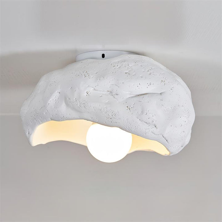 Nami Plafonnier Sculpté Travertin Roche Texture Rustique - Neutralighting