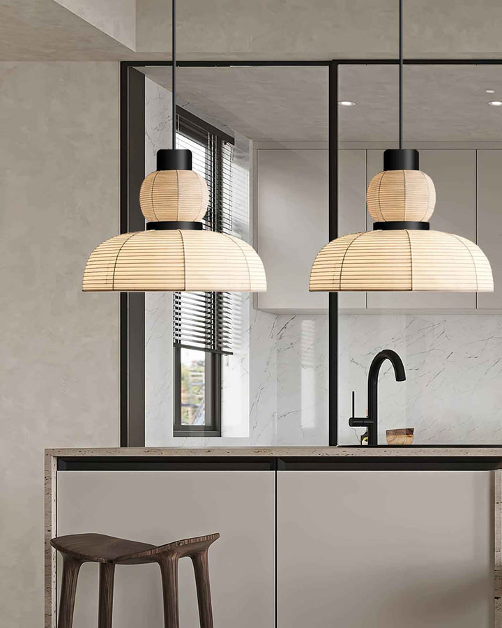 Lampe Pendante Abat-jour en Tissu Blanc Câble Noir Lueur Ambiante Douce - Neutralighting