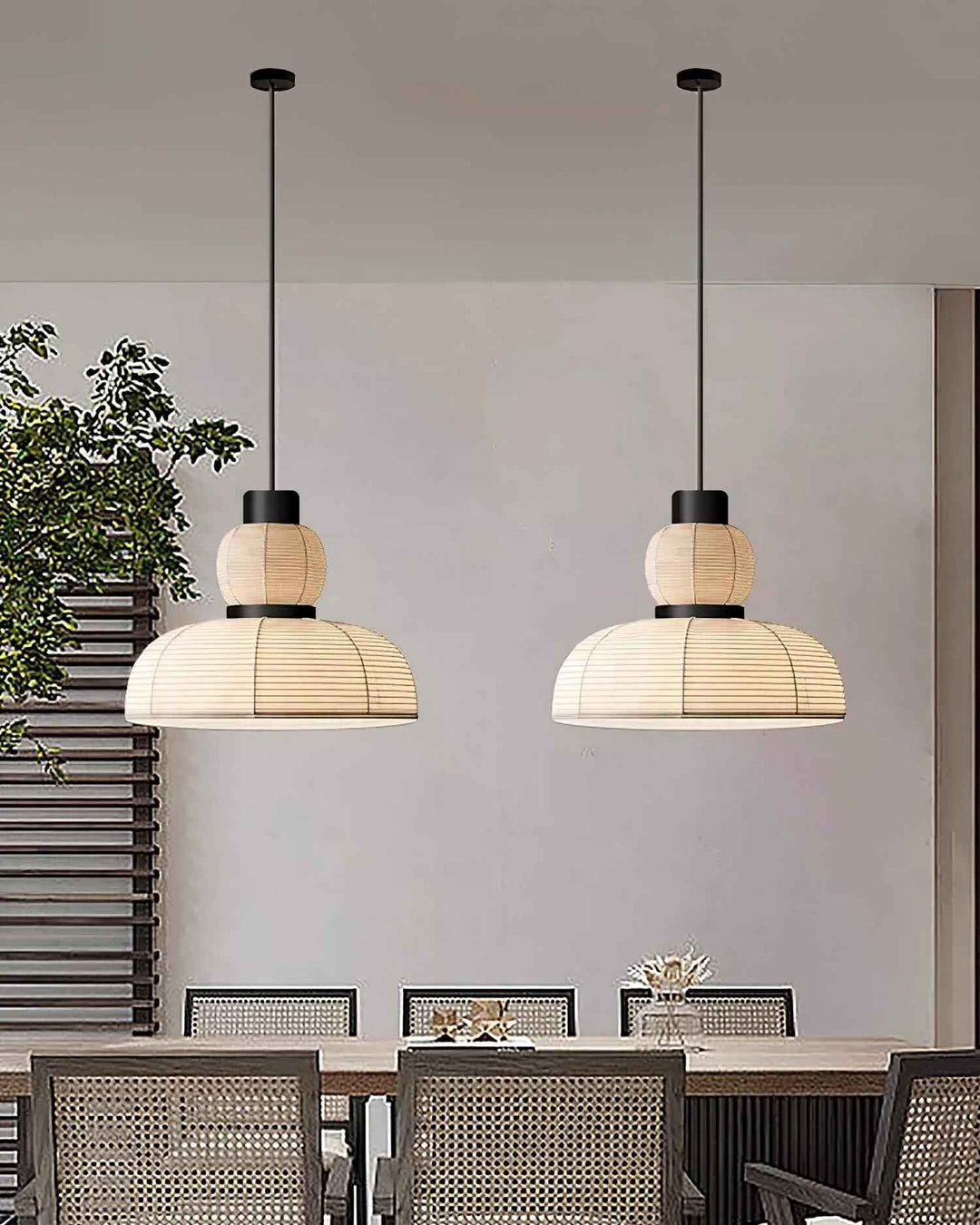 Lampe Pendante Abat-jour en Tissu Blanc Câble Noir Lueur Ambiante Douce - Neutralighting