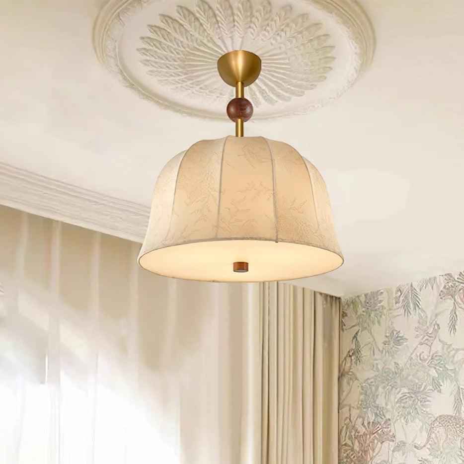 Métal 40cm Noyer LED