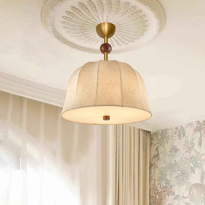 Métal 40cm Noyer LED