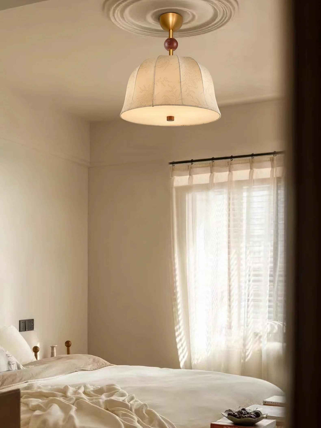Métal 40cm Noyer LED