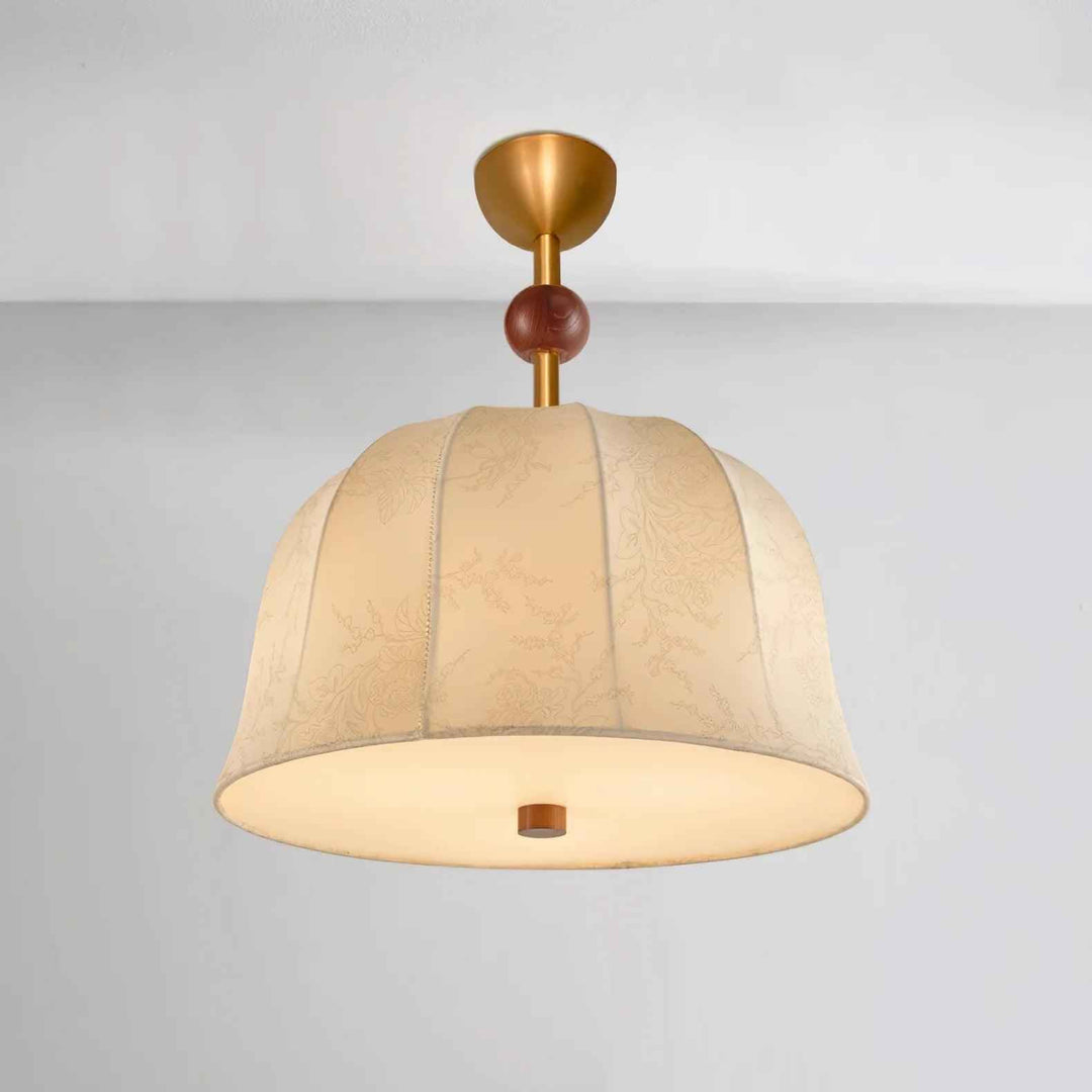 Métal 40cm Noyer LED