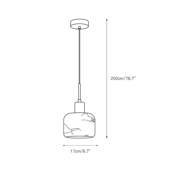 Eliriel Petite Suspension en Albâtre Naturel - Neutralighting