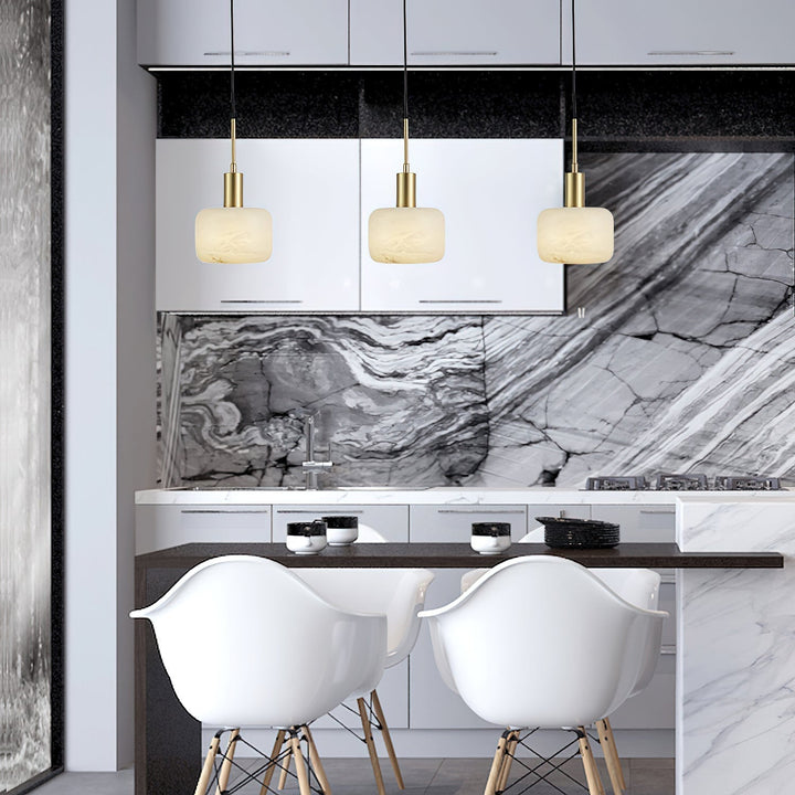 Eliriel Petite Suspension en Albâtre Naturel - Neutralighting