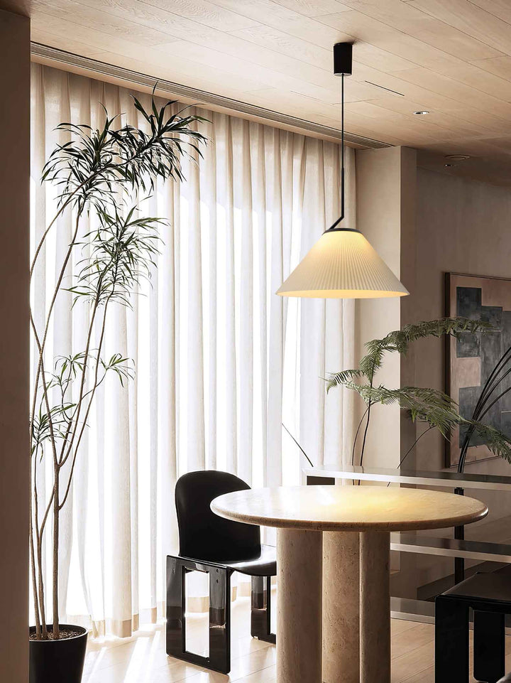 Nebra Plissé Suspension Tissu Minimaliste - Neutralighting