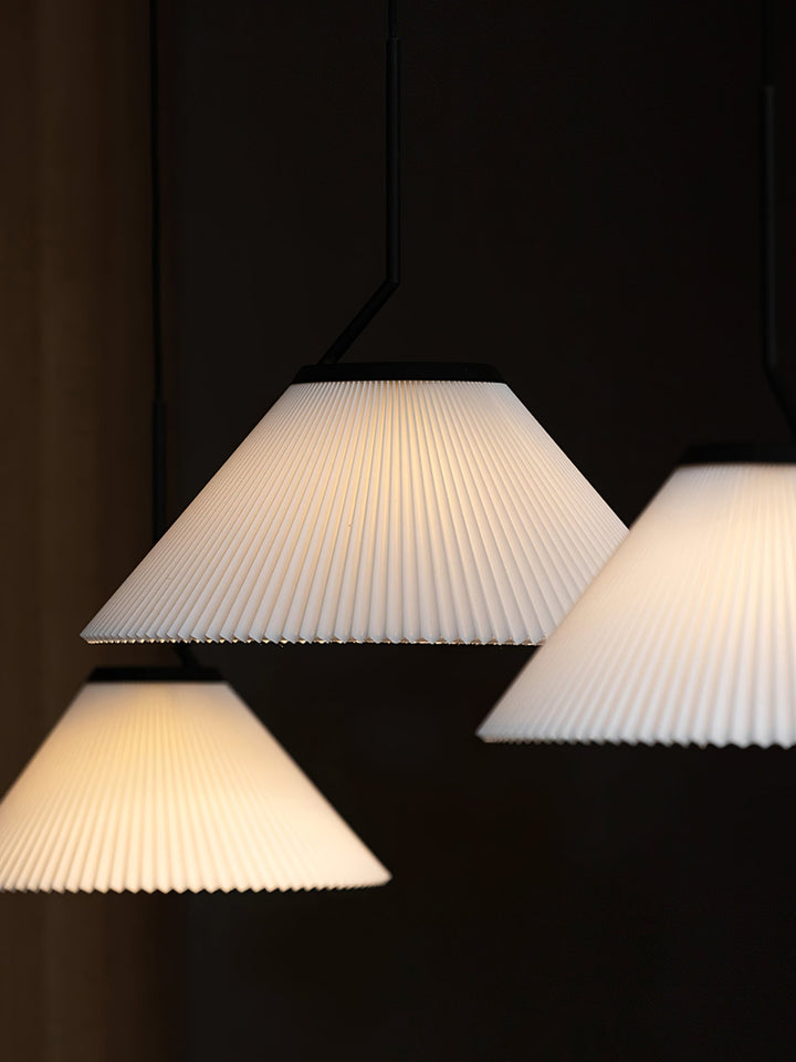 Nebra Plissé Suspension Tissu Minimaliste - Neutralighting