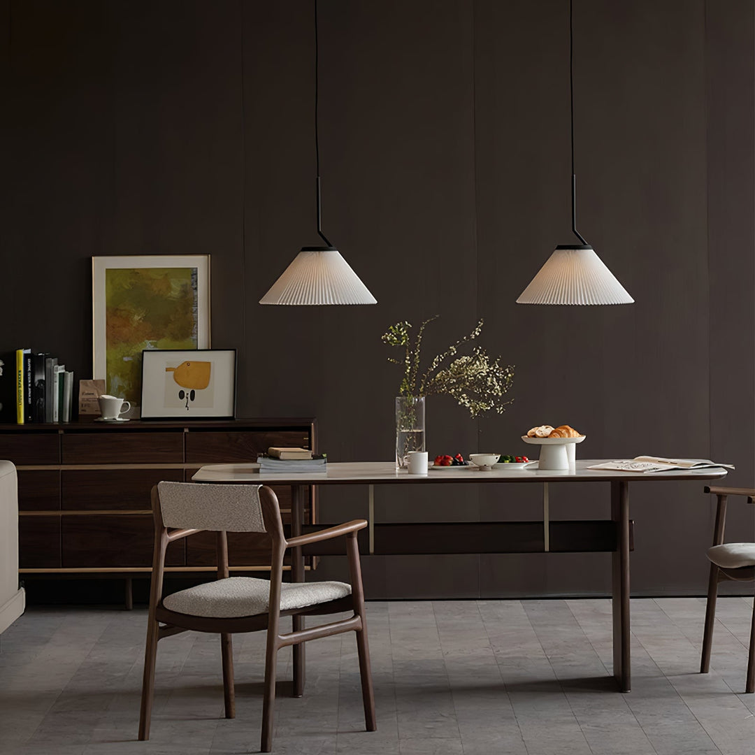 Nebra Plissé Suspension Tissu Minimaliste - Neutralighting