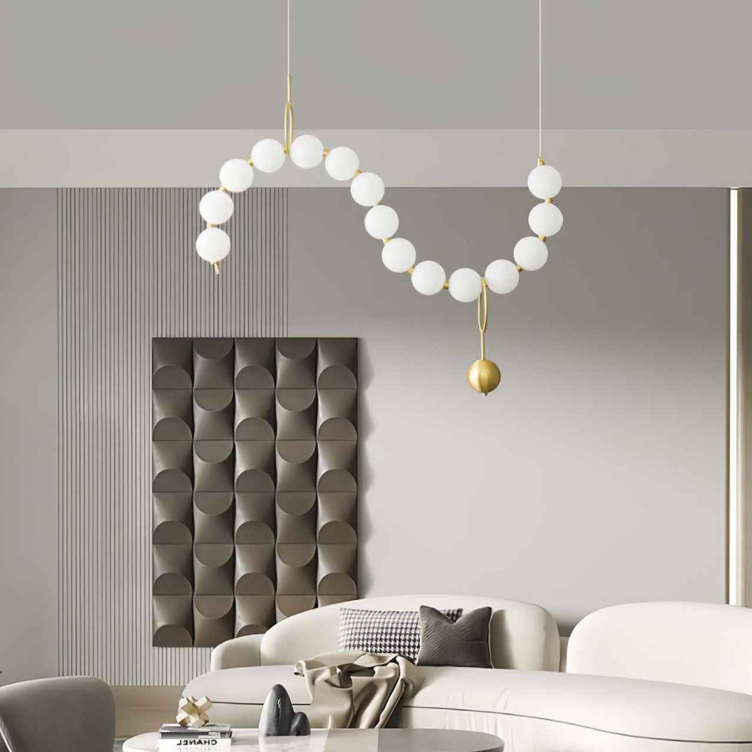 Lustra Suspension Lampe Collier en Verre - Neutralighting