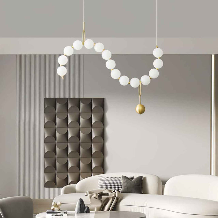 Lustra Suspension Lampe Collier en Verre - Neutralighting