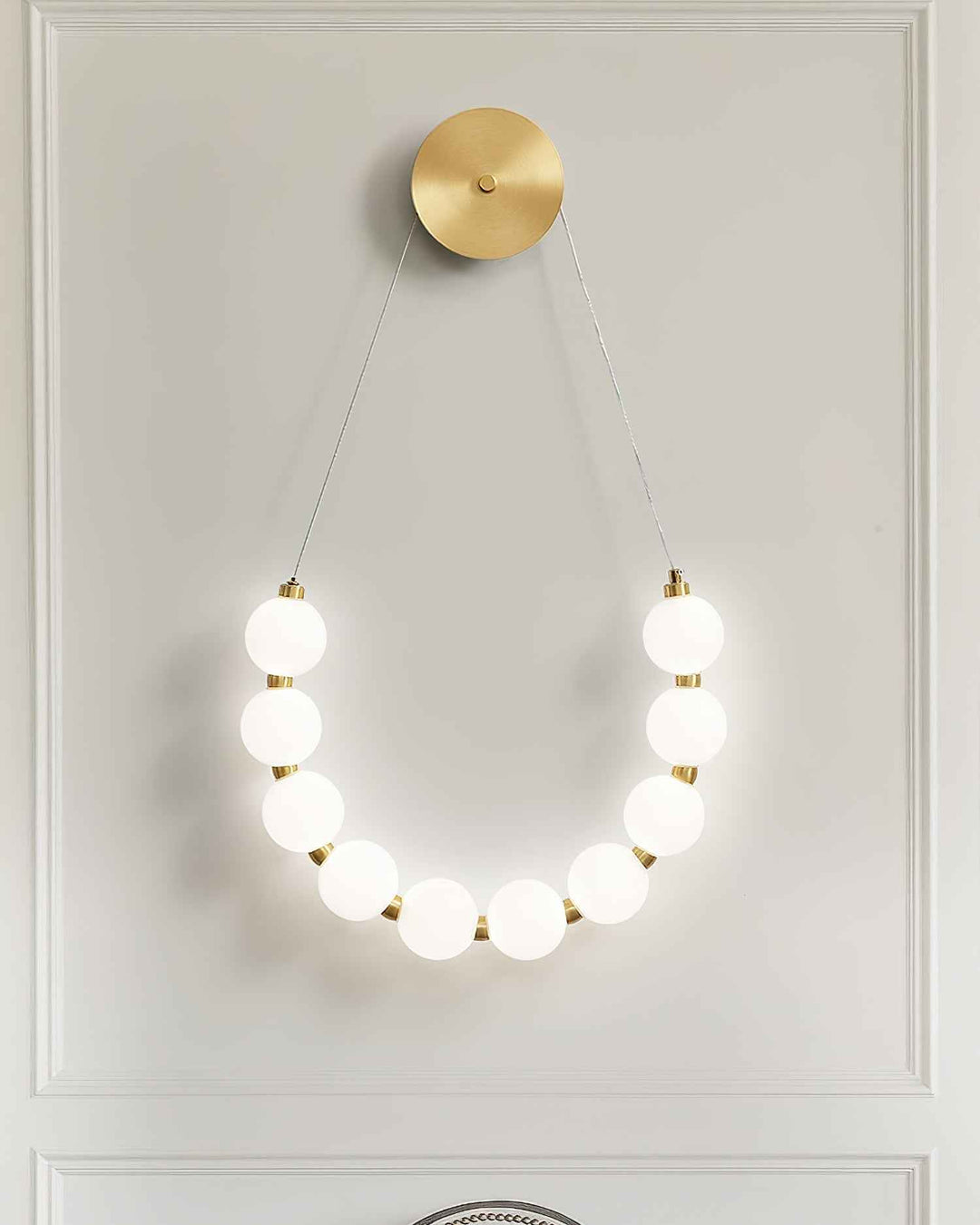 Ilirel Acrylique 48cm Blanc LED