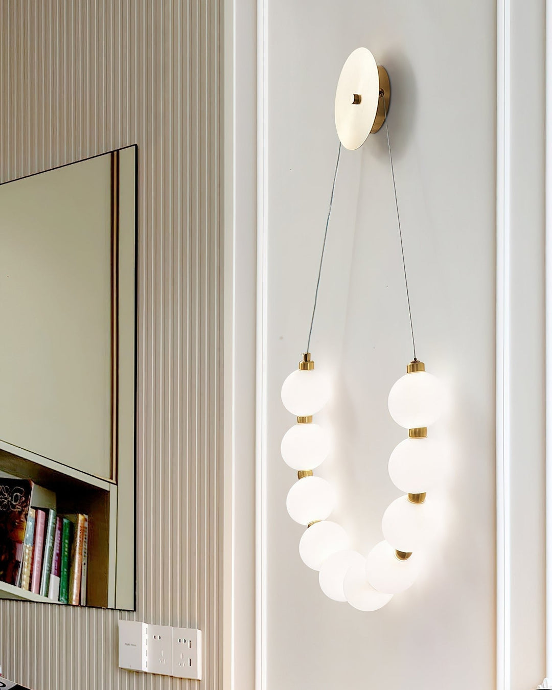Ilirel Applique Murale Art Collier Anneau en Laiton - Neutralighting