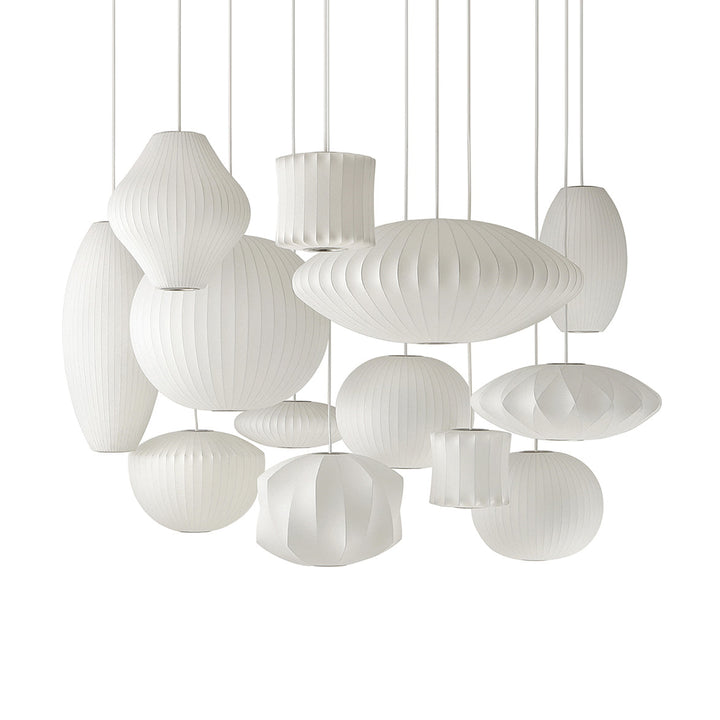 Solarnce Suspension Minimaliste en Soie et Acier - Neutralighting