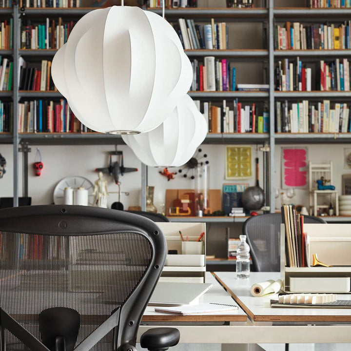 Solarnce Suspension Minimaliste en Soie et Acier - Neutralighting