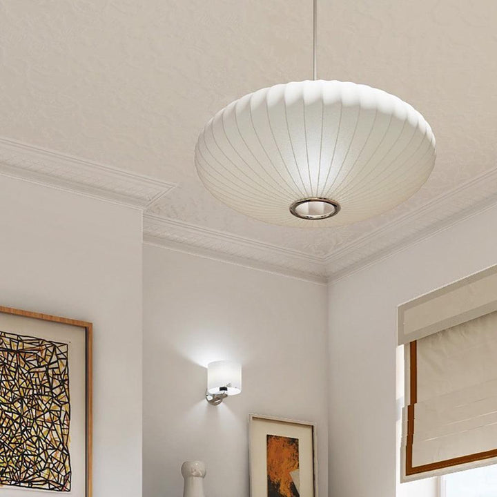 Solarnce Suspension Minimaliste en Soie et Acier - Neutralighting