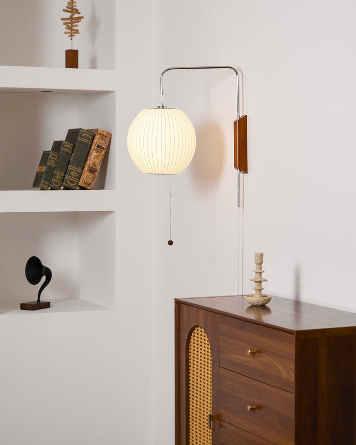 Lustra Wall Sconce Walnut Ball - Neutralighting