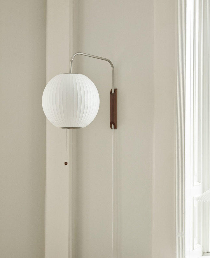 Lustra Wall Sconce Walnut Ball - Neutralighting