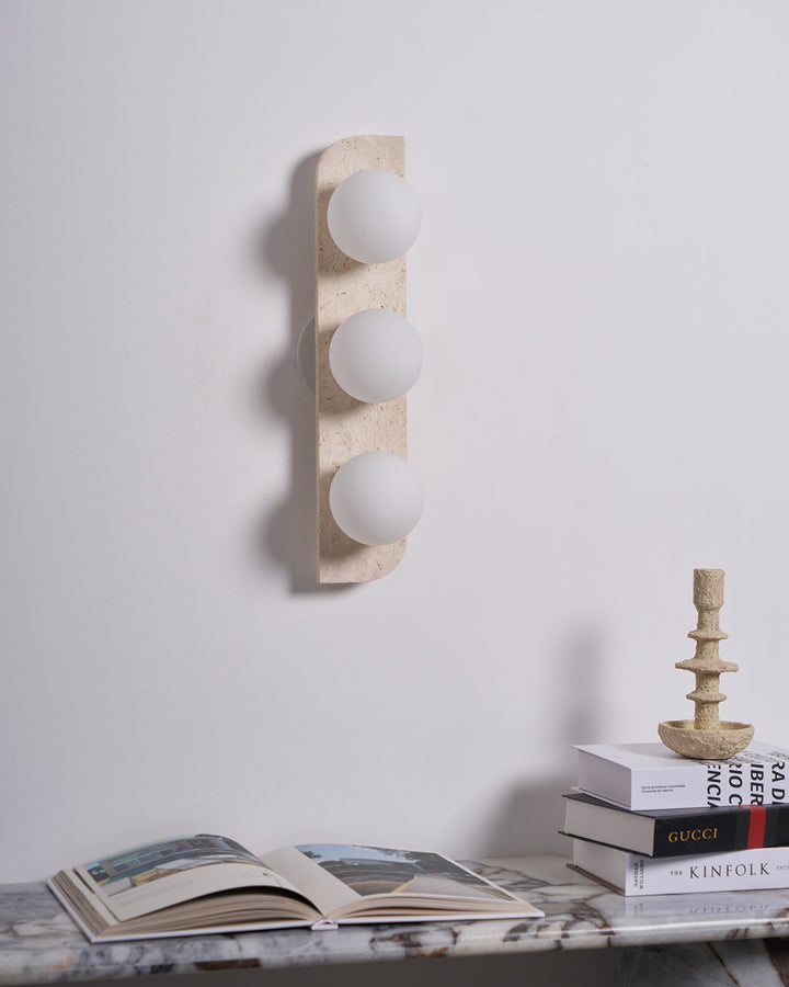 Ritta Applique Murale Moderne en Travertin - Neutralighting