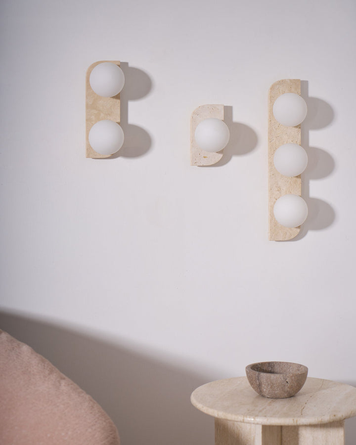 Ritta Applique Murale Moderne en Travertin - Neutralighting