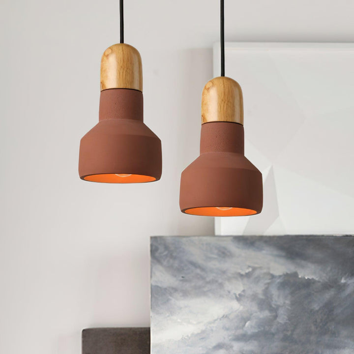 Trio Suspension Rustique en Bois - Neutralighting