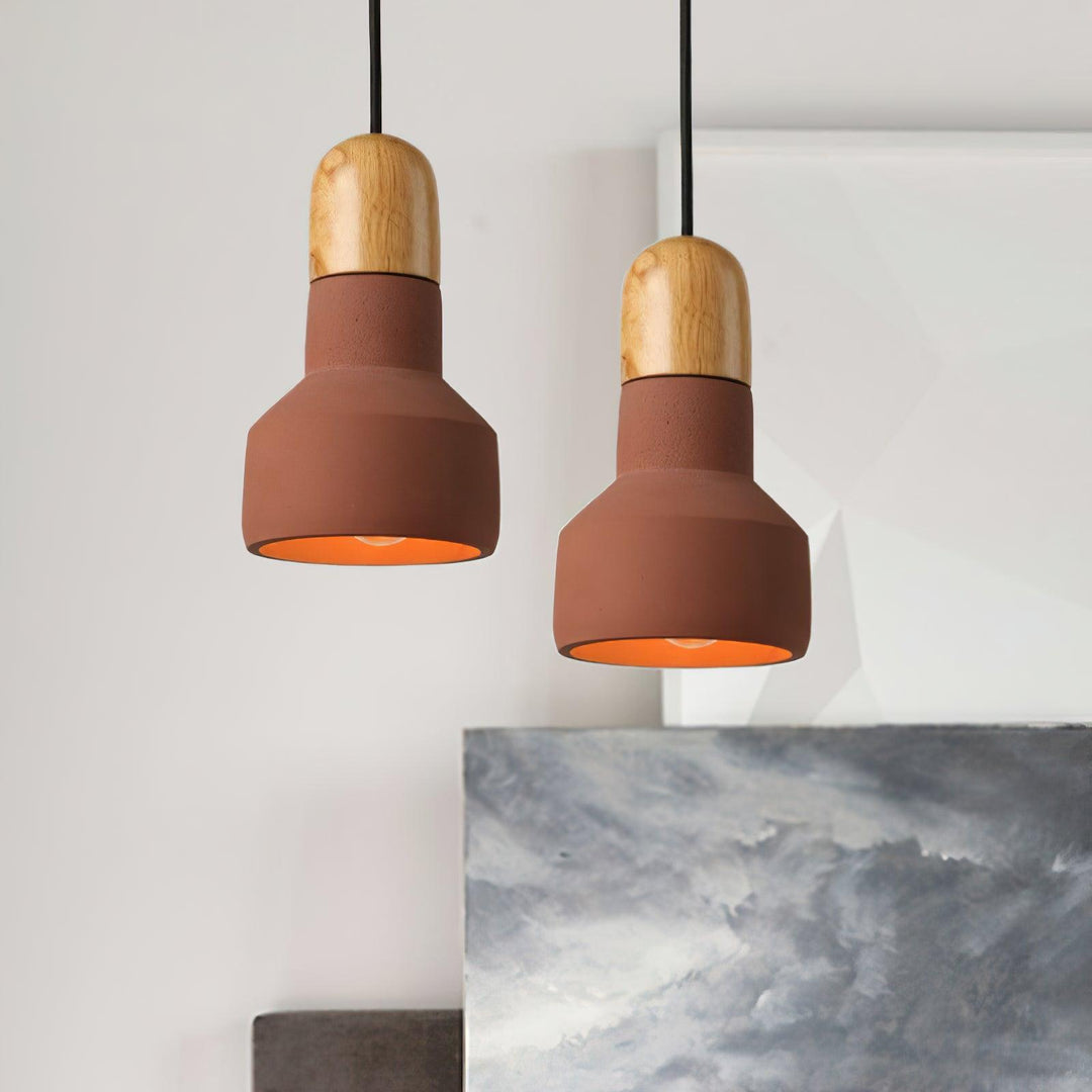 Trio Suspension Rustique en Bois - Neutralighting