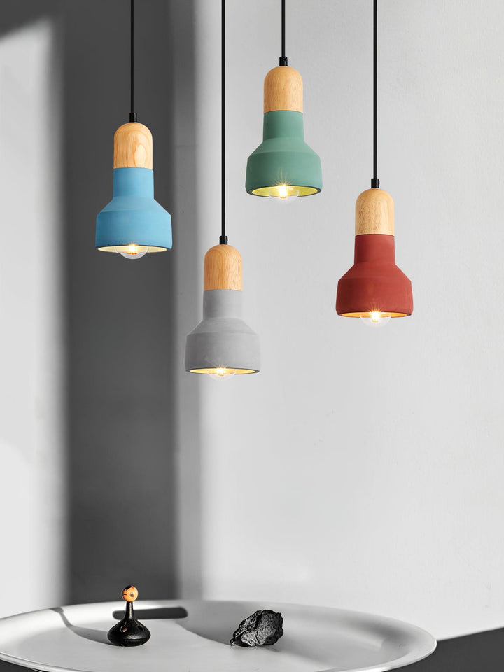 Trio Suspension Rustique en Bois - Neutralighting