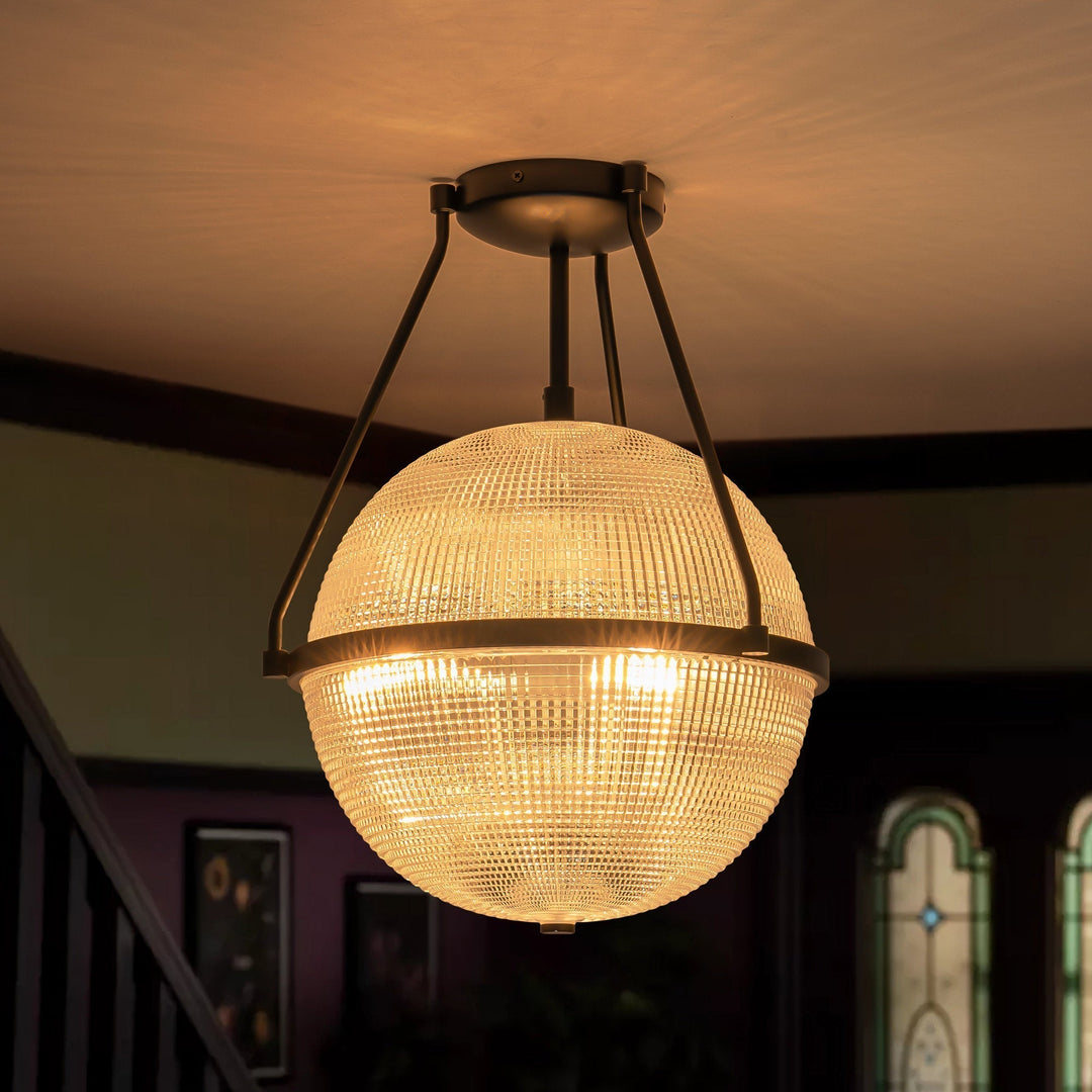 Atale Lampe de Plafond Moderne Minimaliste en Verre et Métal - Neutralighting
