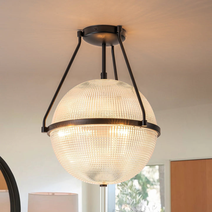 Atale Lampe de Plafond Moderne Minimaliste en Verre et Métal - Neutralighting