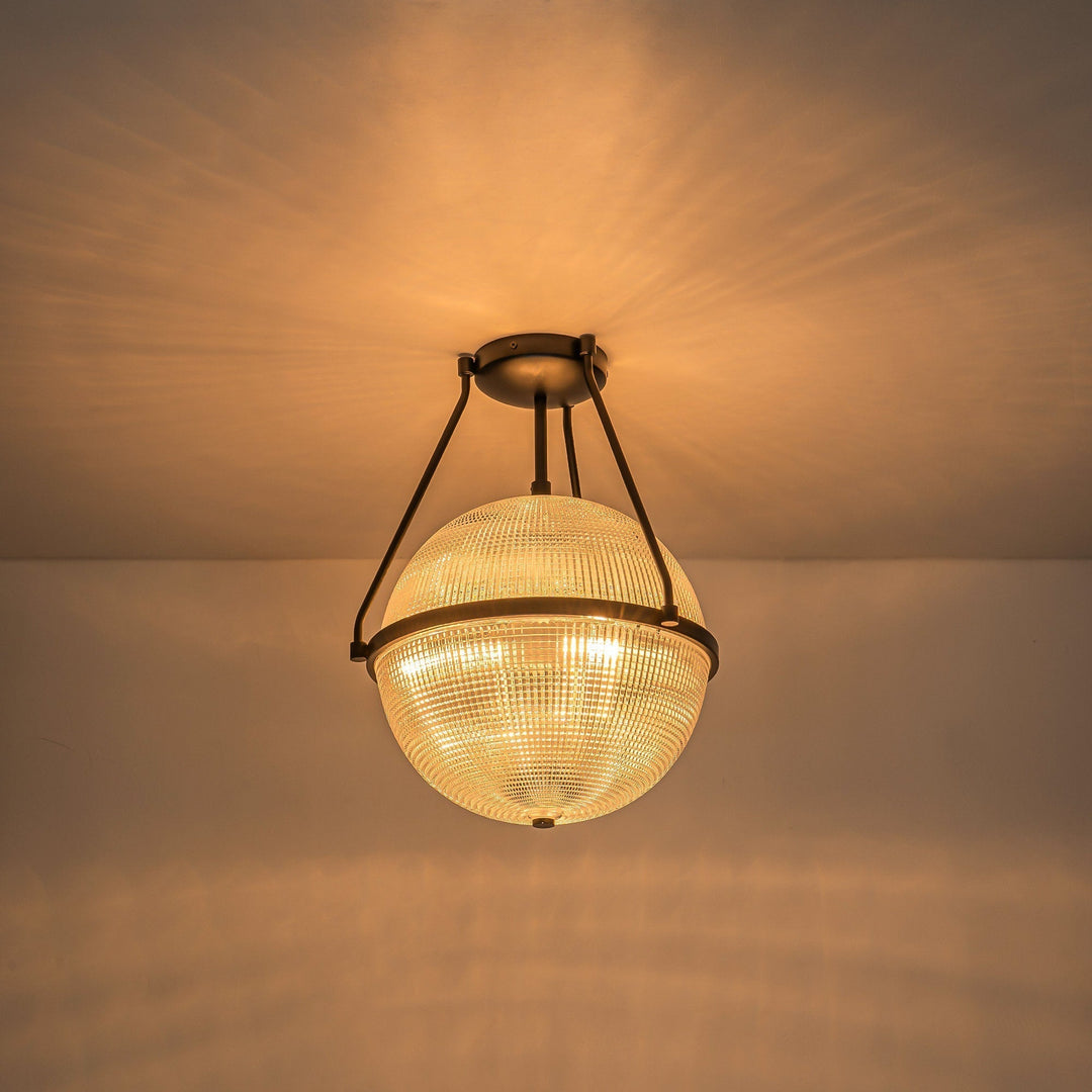 Atale Lampe de Plafond Moderne Minimaliste en Verre et Métal - Neutralighting
