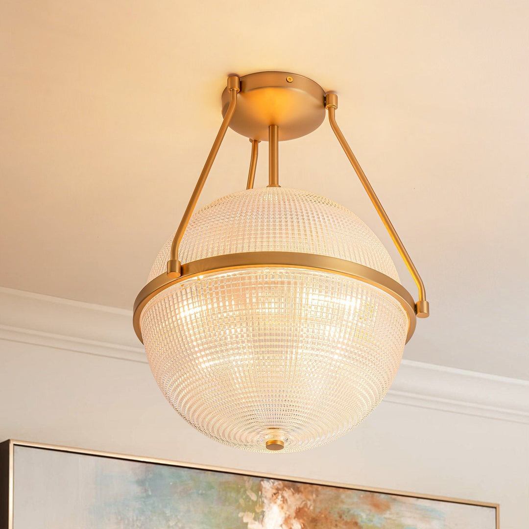 Atale Lampe de Plafond Moderne Minimaliste en Verre et Métal - Neutralighting