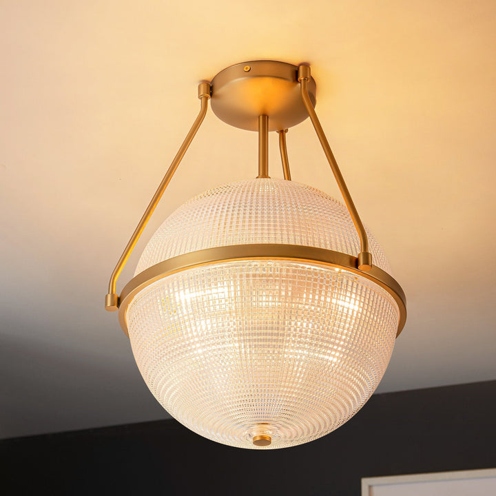 Atale Lampe de Plafond Moderne Minimaliste en Verre et Métal - Neutralighting