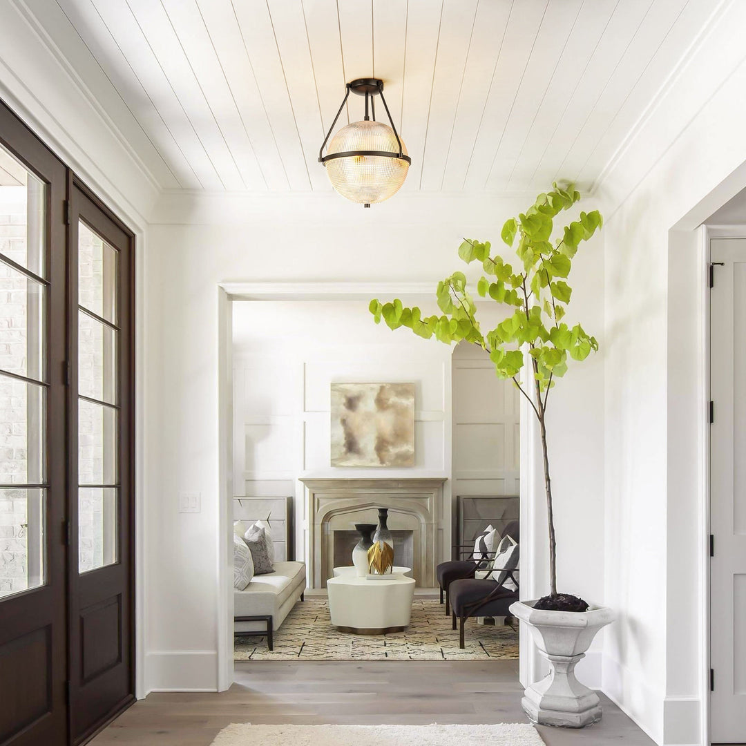 Atale Lampe de Plafond Moderne Minimaliste en Verre et Métal - Neutralighting