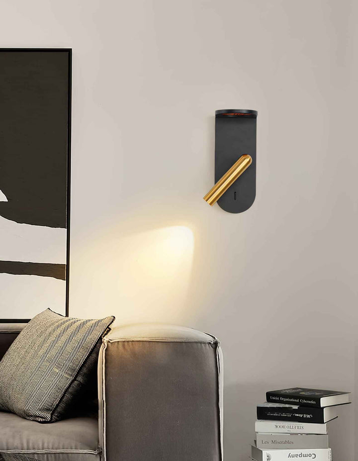 Lustra Acrylique 20cm Noir LED 10W