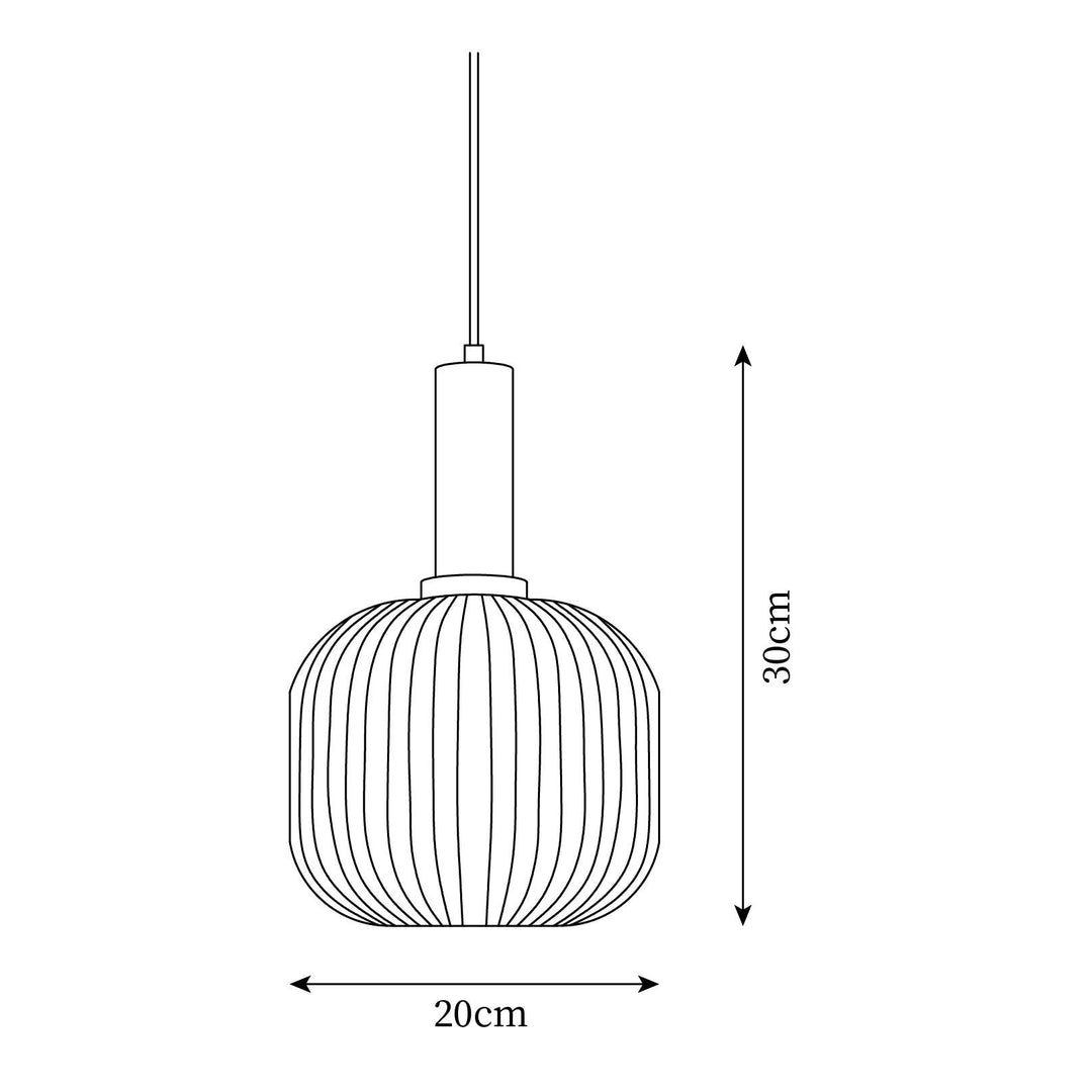 Elara Lampe Pendante Élégante à Rayures - Neutralighting