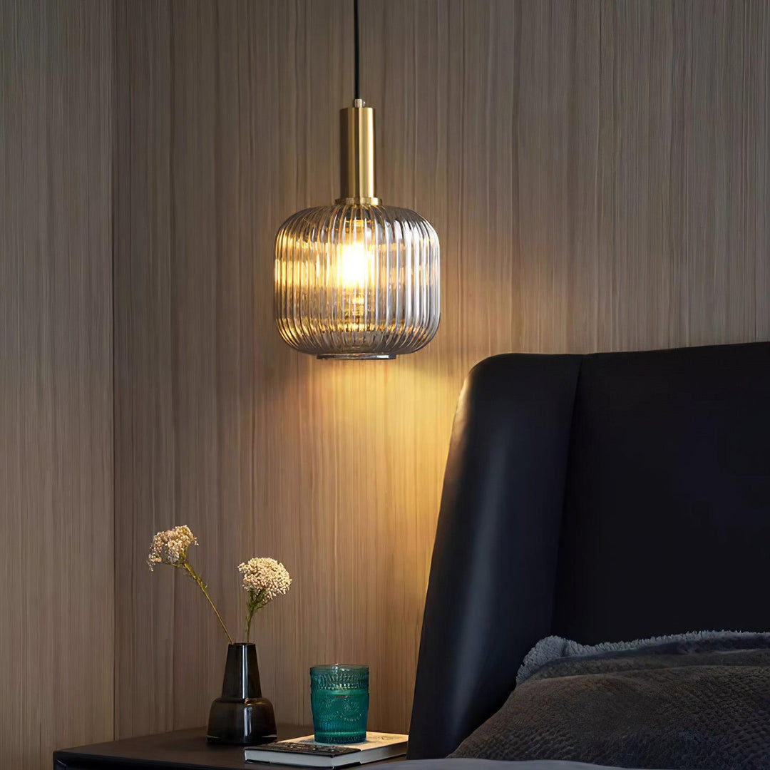 Elara Lampe Pendante Élégante à Rayures - Neutralighting