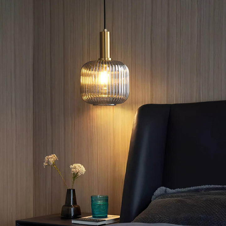 Elara Lampe Pendante Élégante à Rayures - Neutralighting