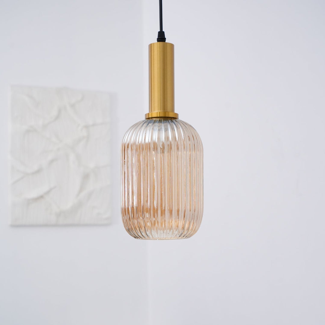 Elara Lampe Pendante Élégante à Rayures - Neutralighting